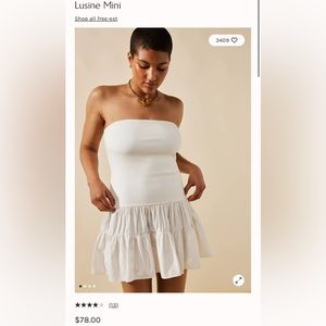 Free People Mini Dress White Size S